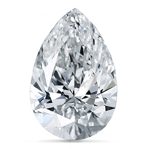 pear cut moissanite gemstone rings