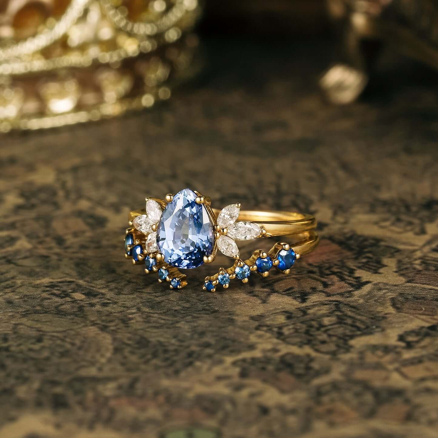Sapphire Ring set engagement rings