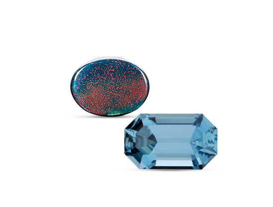 Aquamarine March Birthstone Ring