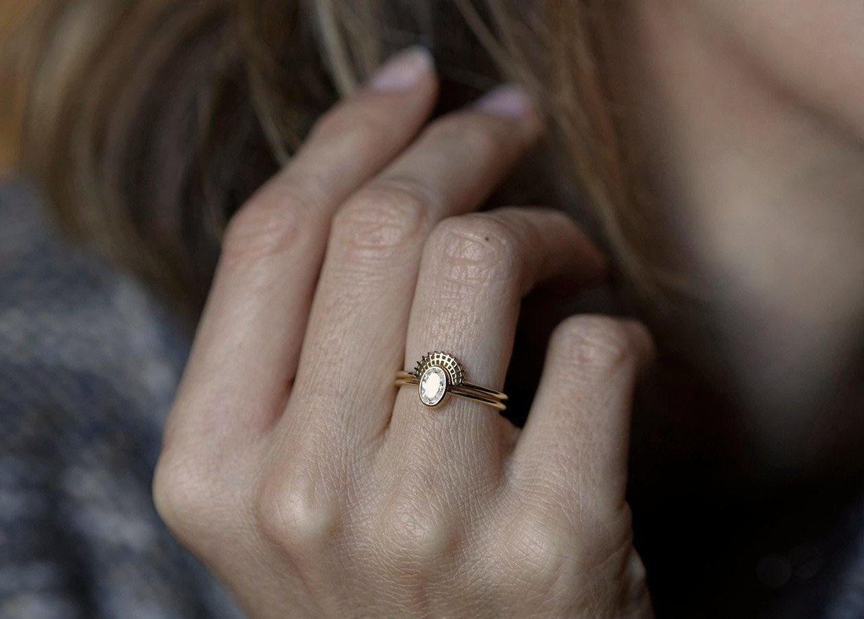 Unique Vintage 0.5CT Diamond Ring Set Wdiding Rings Engagement Ring, promise rings, custom anniversary rings,women gift,gift for wife