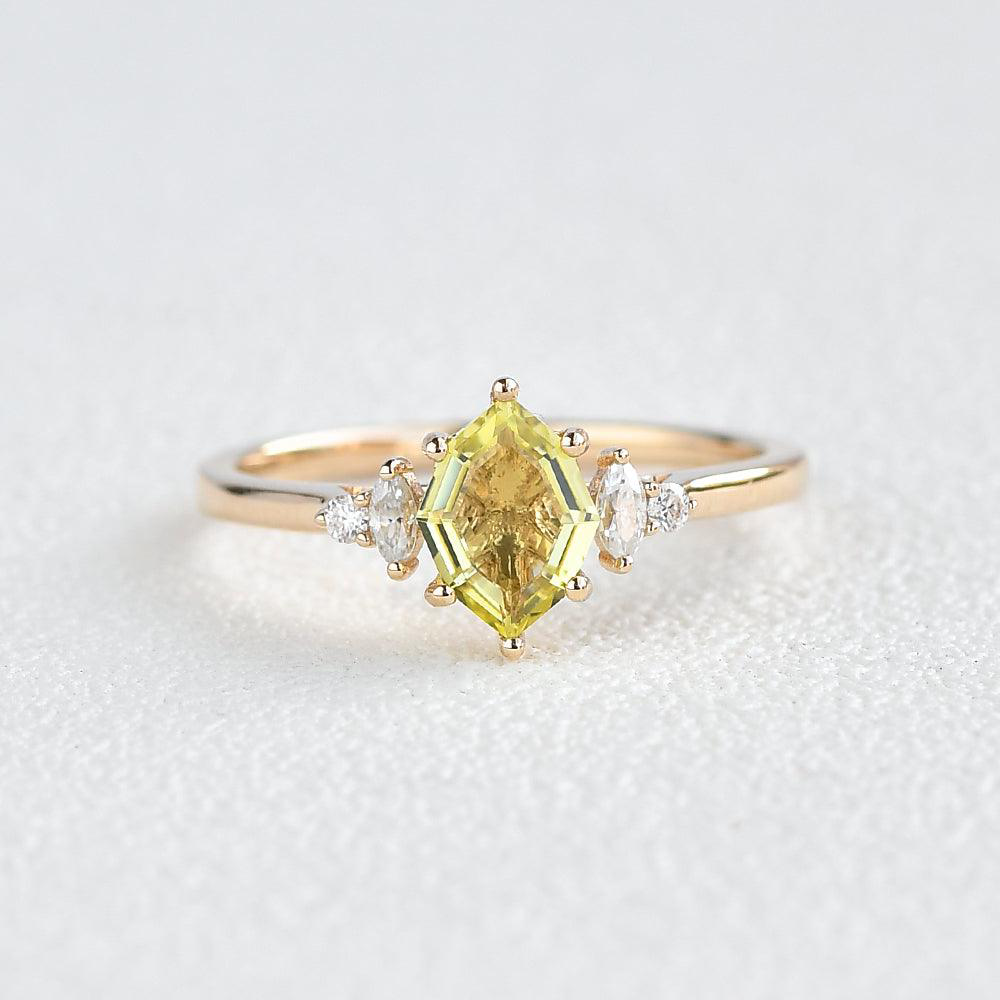 Sunrise Radiance - Citrine Engagement Rings For Womens Custom Gifts AURUMLUMINOS, Wedding rings , promise anniversary rings for wife