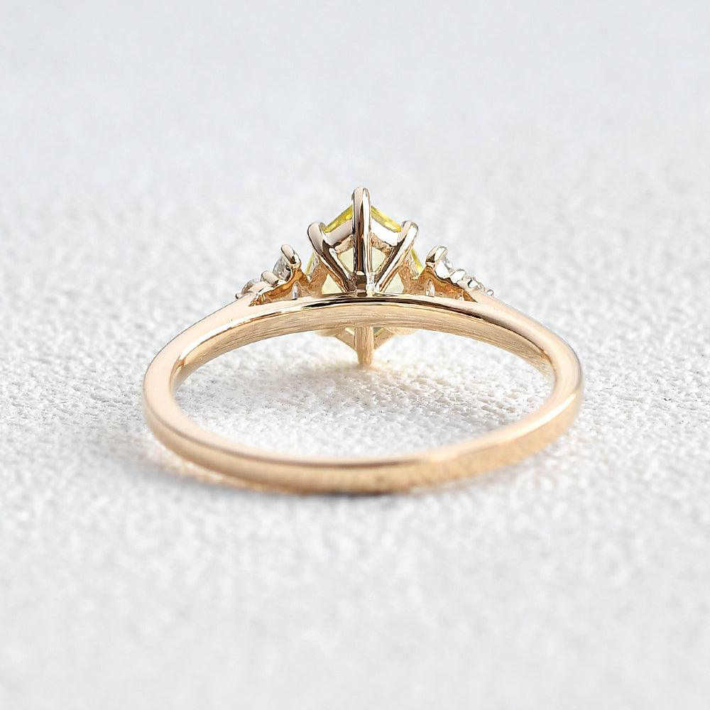 Sunrise Radiance - Citrine Engagement Rings For Womens Custom Gifts AURUMLUMINOS, Wedding rings , promise anniversary rings for wife