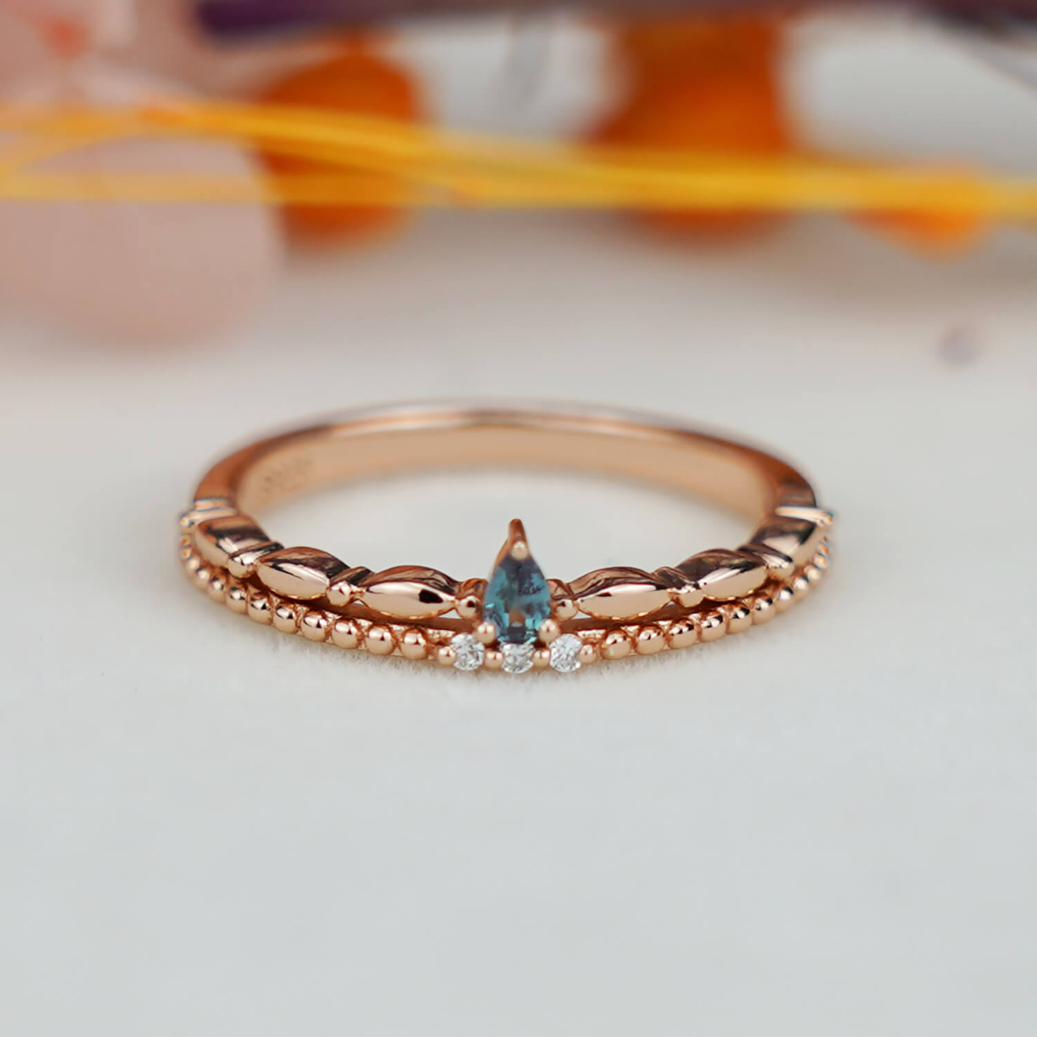 14K Gold Diamond Wedding Band Vintage Delicate Milgrain Wedding Band Antique stacking Wedding Ring Anniversary Matching Ring Gift For Her black friday gift engagement ring
