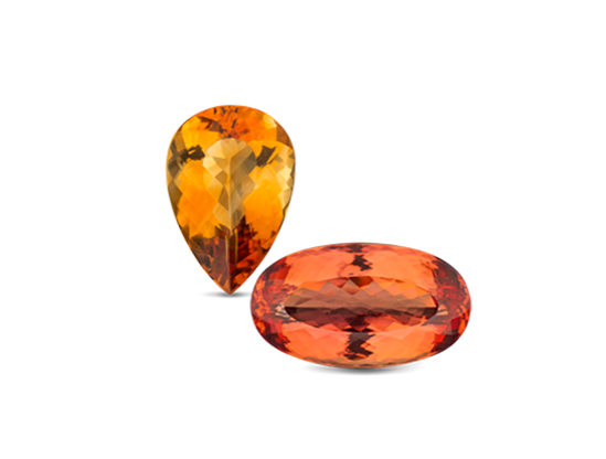 November Birthstone Ring - Topaz and Citrine Rings
