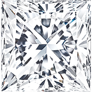 princess cut moissanite diamond ring