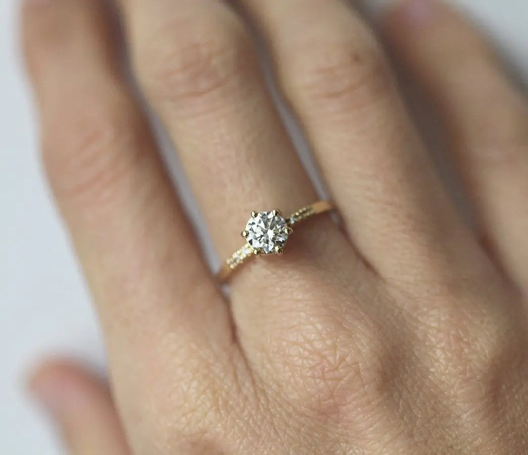 Embrace the Luxe Diamond Ring, where timeless design meets modern elegance,custom wedding ring for women,engagement ring