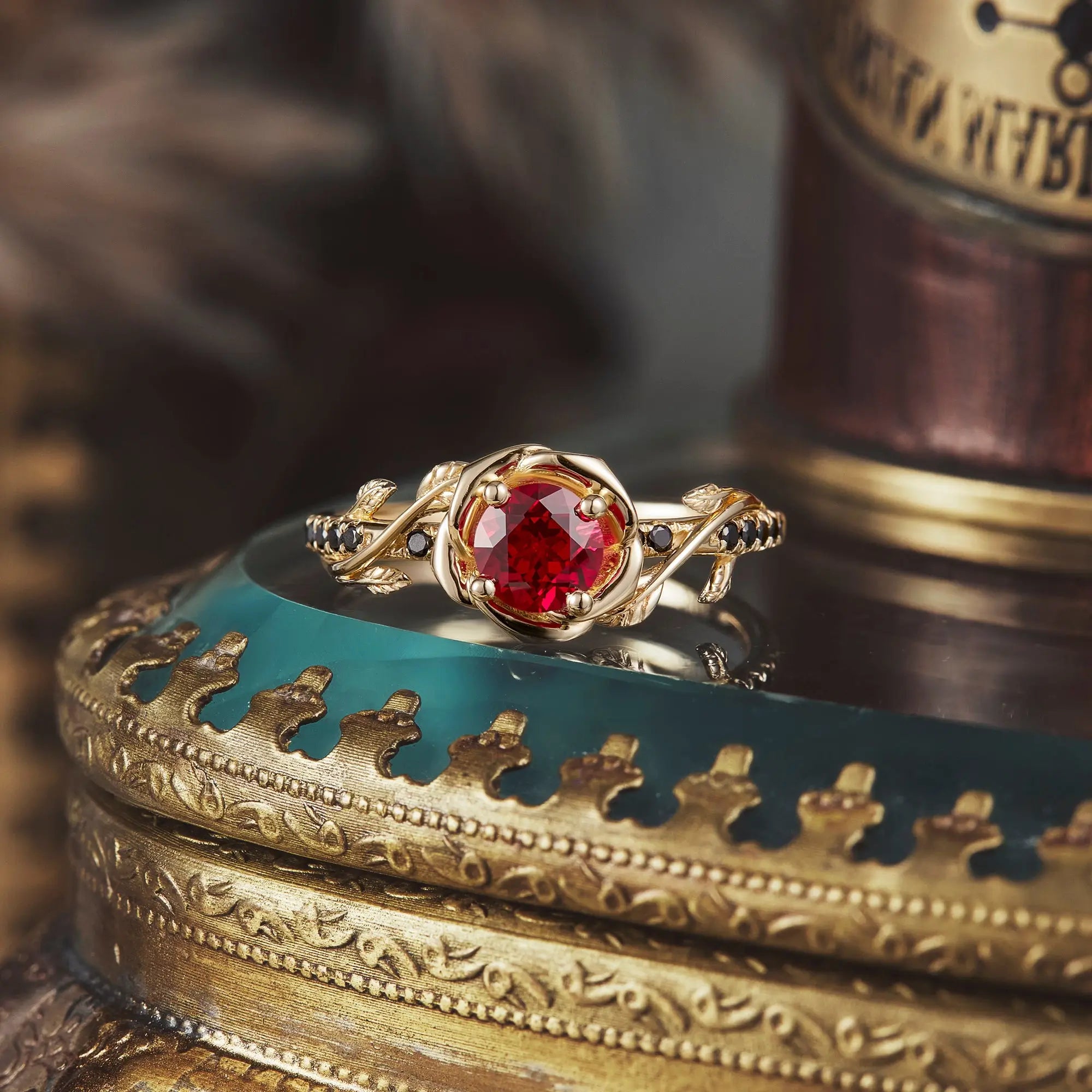 Shop July Birthstone Ruby Ring Engagement Rings | Aurumluminos