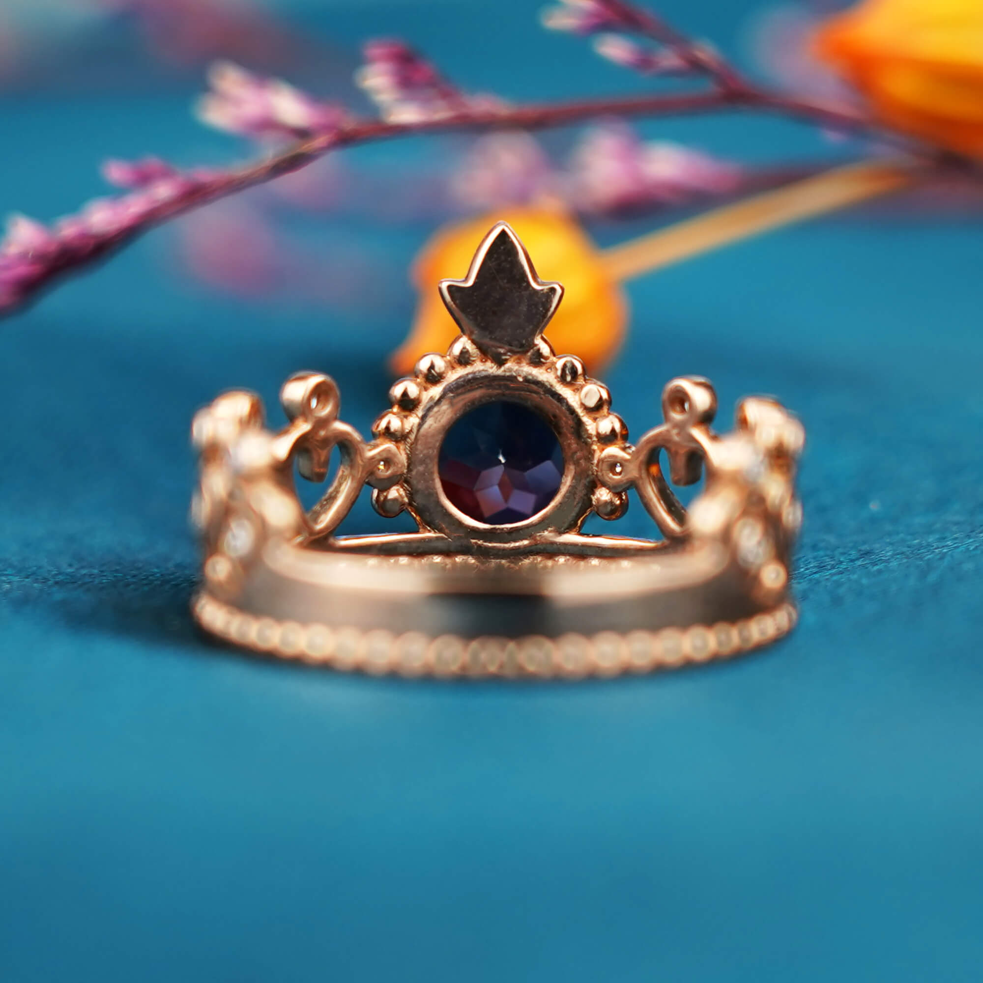 US Women Princess Silver Rose Tone Rhinestone Queen Crown Ring - Size 7  Gift | eBay
